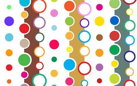 Contours multicolores et cercles dans Photoshop (mise en évidence des styles et dégradés)