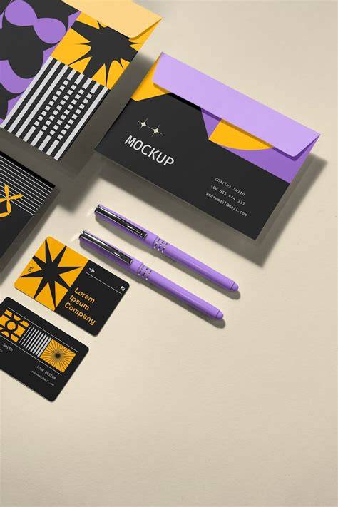 mockup enveloppes identité visuelle