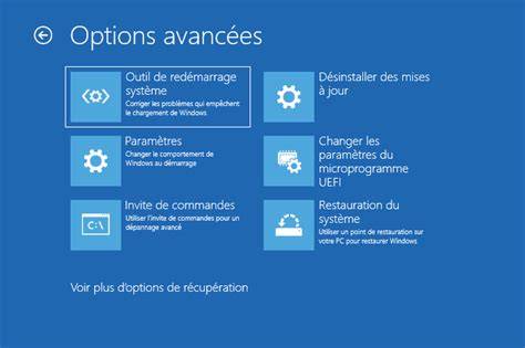 Schéma des chemins du démarrage Windows