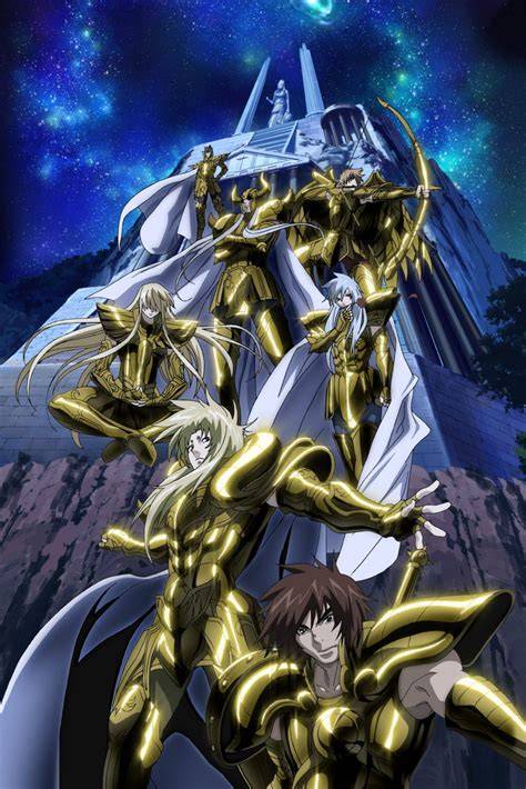 Affiche et design des personnages de Saint Seiya Lost Canvas
