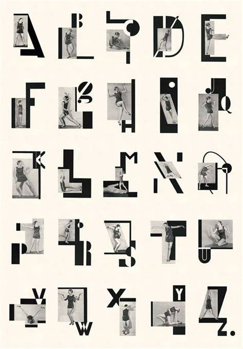Alphabet photomontage and typography in 1926