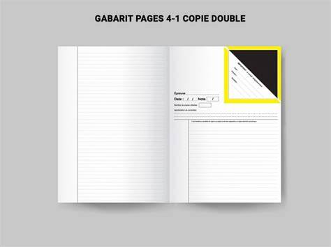 informations visuelles sur gabarits et pages