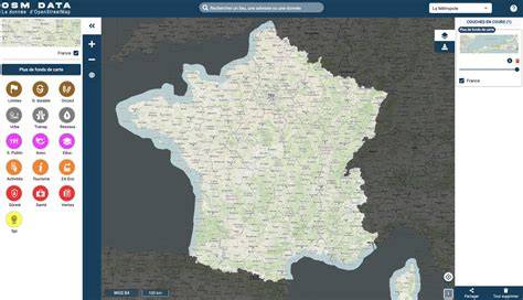 carte vectorielle export OSM