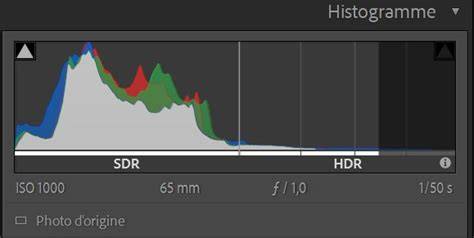 optimisation HDR affichage Lightroom HDR