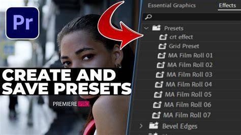exemples de presets Premiere Pro
