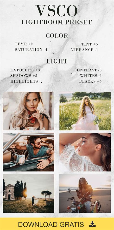 exemples de presets de titrage et color grading
