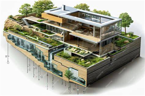 illustration architecture matériaux nodaux