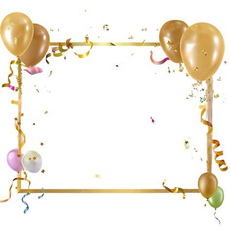 cadre anniversaire et confettis