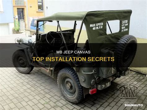 canvas jeep MB démonstration