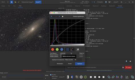 diagramme de masque de traitement astrophoto