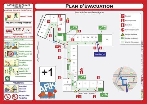 plan d evacuation orthographique et couleurs