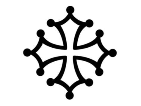 illustration croix occitane vecteur repères