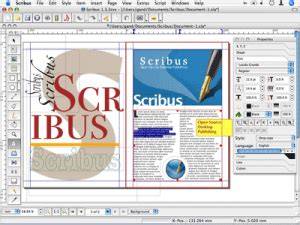 plan de mise en page Scribus et gabarits