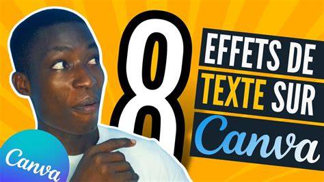 Infographie effets texte et dégradés Canva
