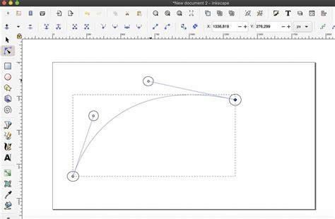 schéma vectoriel Inkscape courbes Bézier alignement
