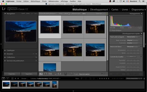 Structure du catalogue Lightroom