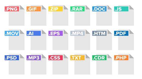 formats vectoriels courants