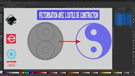 Illustration de vectorisation et chemins Inkscape