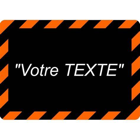 texte avec fond et contour sur bloc