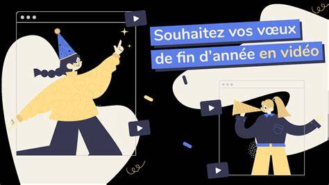 Carte de vœux vidéo animée instructions (thème).