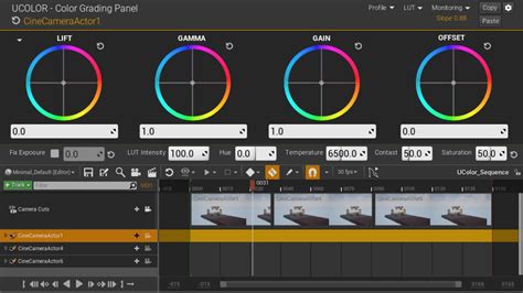 cadrage et dégradés pour color grading