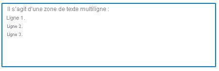 exemple de zone de texte multiligne canvas
