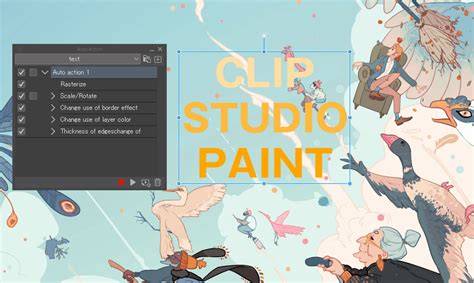 schéma flux travail CLIP STUDIO PAINT
