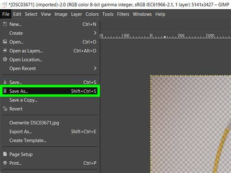 image guide transparence GIMP
