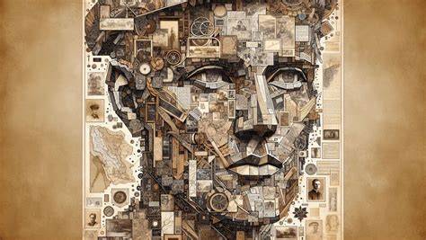 illustration collage texte italiques InDesign