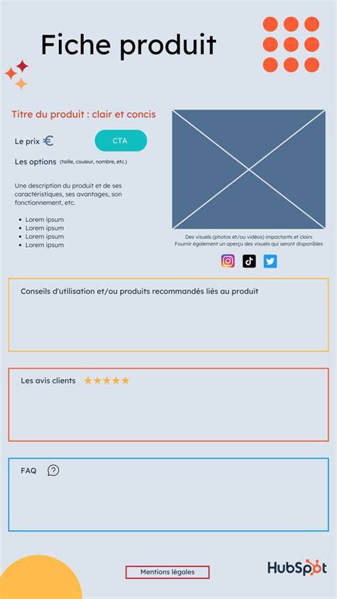 visuel de fiche produit optimisée