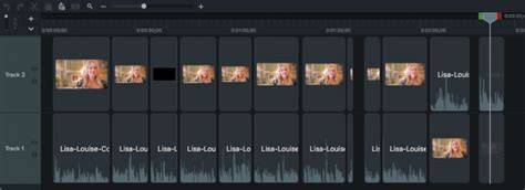 illustration sous-clip et timeline de montage