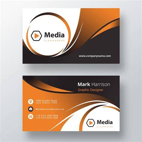 Carte de visite PSD recto verso exemples