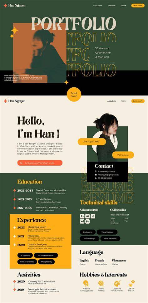 portfolio design inspiration
