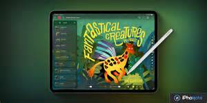 Interface Pixelmator Pro sur iPad avec Liquid Glass