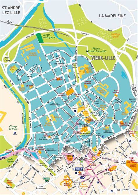 Carte de Lille et planning Séries Mania