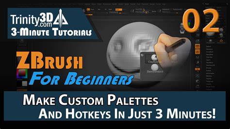 diagramme organisation palettes ZBrush