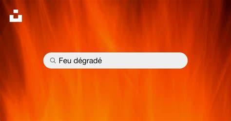 feu dégradé calques GIMP
