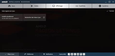 Écran de détection de carte AMD dans Forge