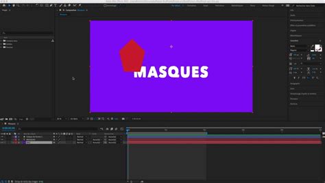 animation texte concepts et masques dans after effects