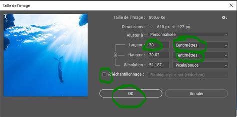 résolution dimensions Photoshop