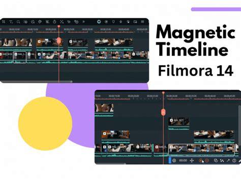 illustration magnetic timeline et UI