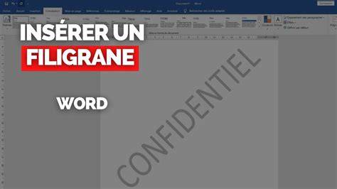 Filigrane texte ou graphique intégrant logo