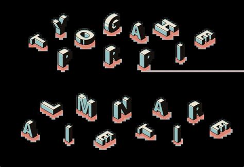 illustration typographie caractere selection