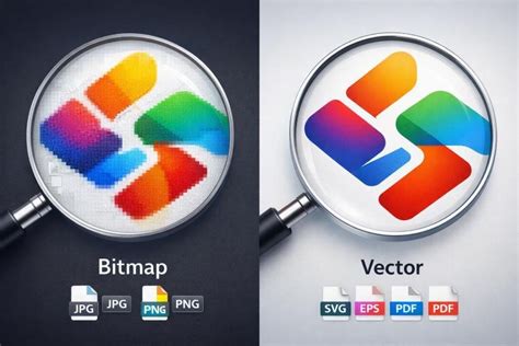 Graphique comparative entre bitmap et vectoriel