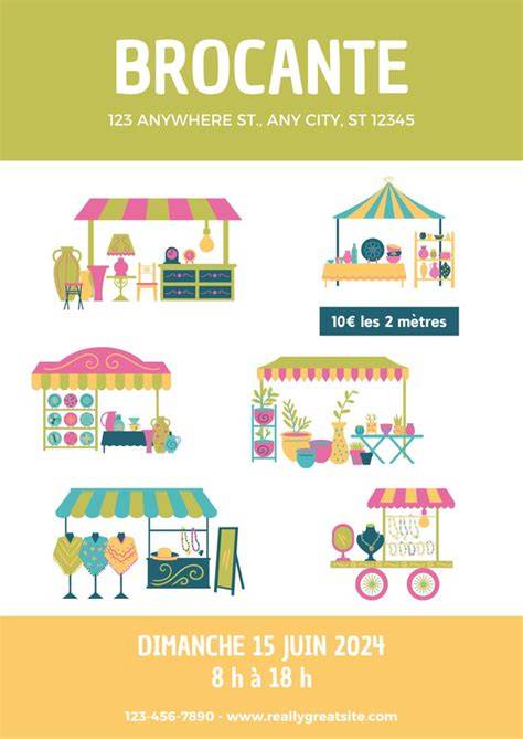visuel flyers brocante palettes couleurs