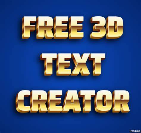 texte 3D et textures