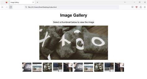 galerie html schéma