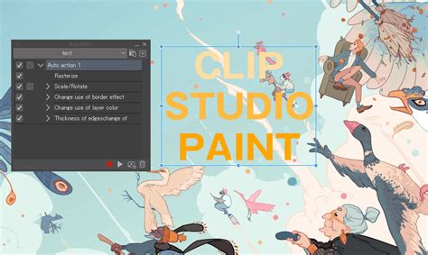 interface CLIP STUDIO PAINT choix d’outils et flux de travail