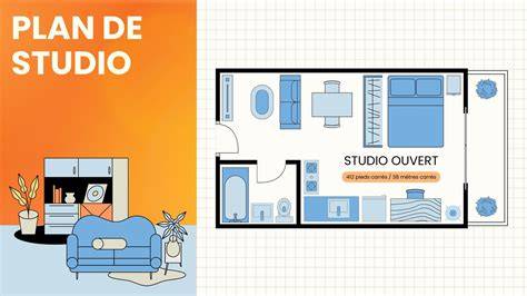 illustration tableau plan etage canva