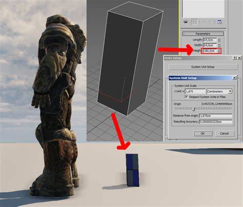 schéma des unités et entités 3ds Max